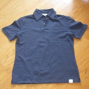 Men's Private Member Navy Blue Cotton Stretch Polo Shirt Size Small